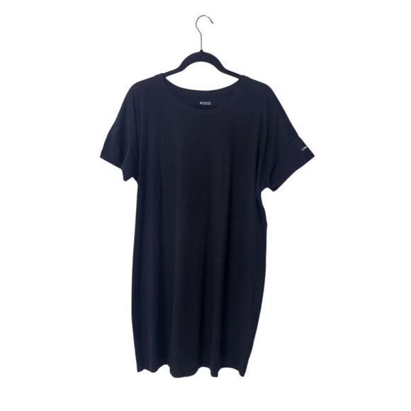 Columbia Sportswear Company Black T-Shirt Dress XXL 100% Cotton Casual Womens - Picture 1 of 6